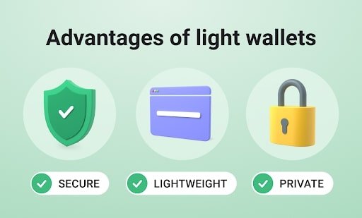 What are the advantages of light wallets