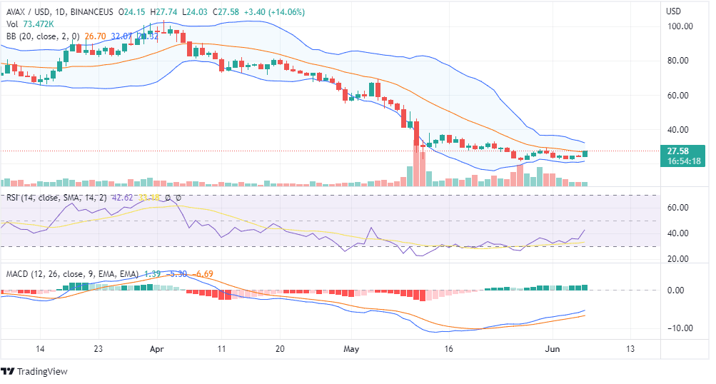 AVAX Price Chart