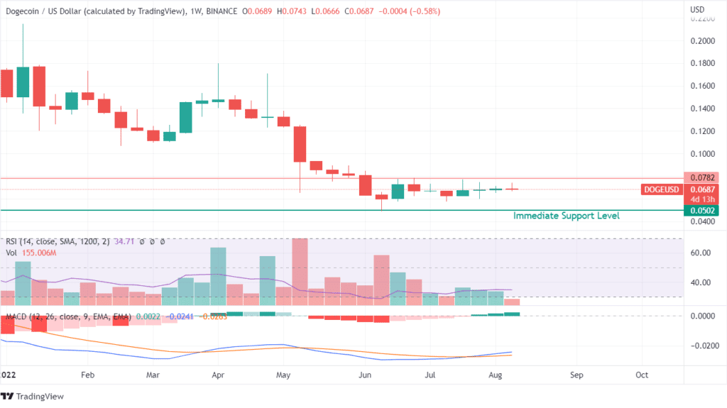 Dogecoin price analysis