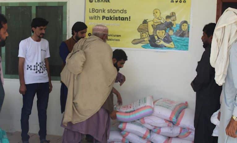 LBank Donated Reduction Items to Pakistan Flood-Hit Areas for Restoration Efforts