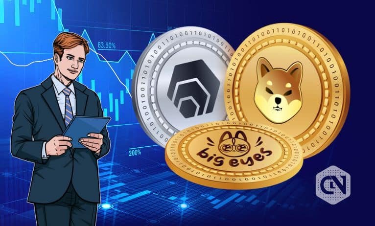 Large Eyes Coin, Hex Coin, and Shiba Inu
