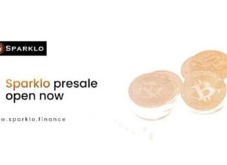 Cardano and Litecoin are in purple; Sparklo indicators a 40x improve