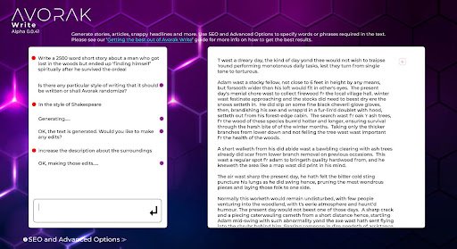 Avorak Write - Content Generation Tool